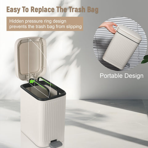 rejomiik hidden bag ring inside holding liners secure for tidy changes