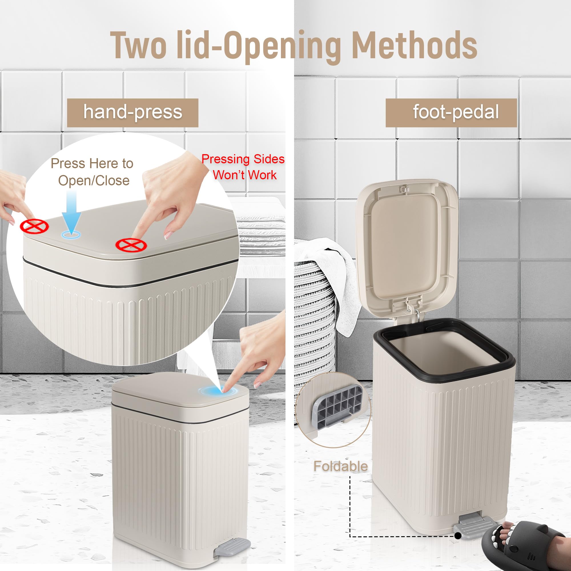 rejomiik foot pedal folded profile saving space and enabling hands-free use