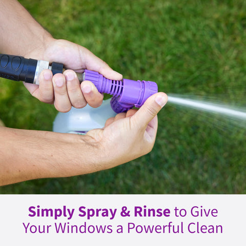 Rejuvenate spray pattern closeup showing even coverage for efficient cleaning