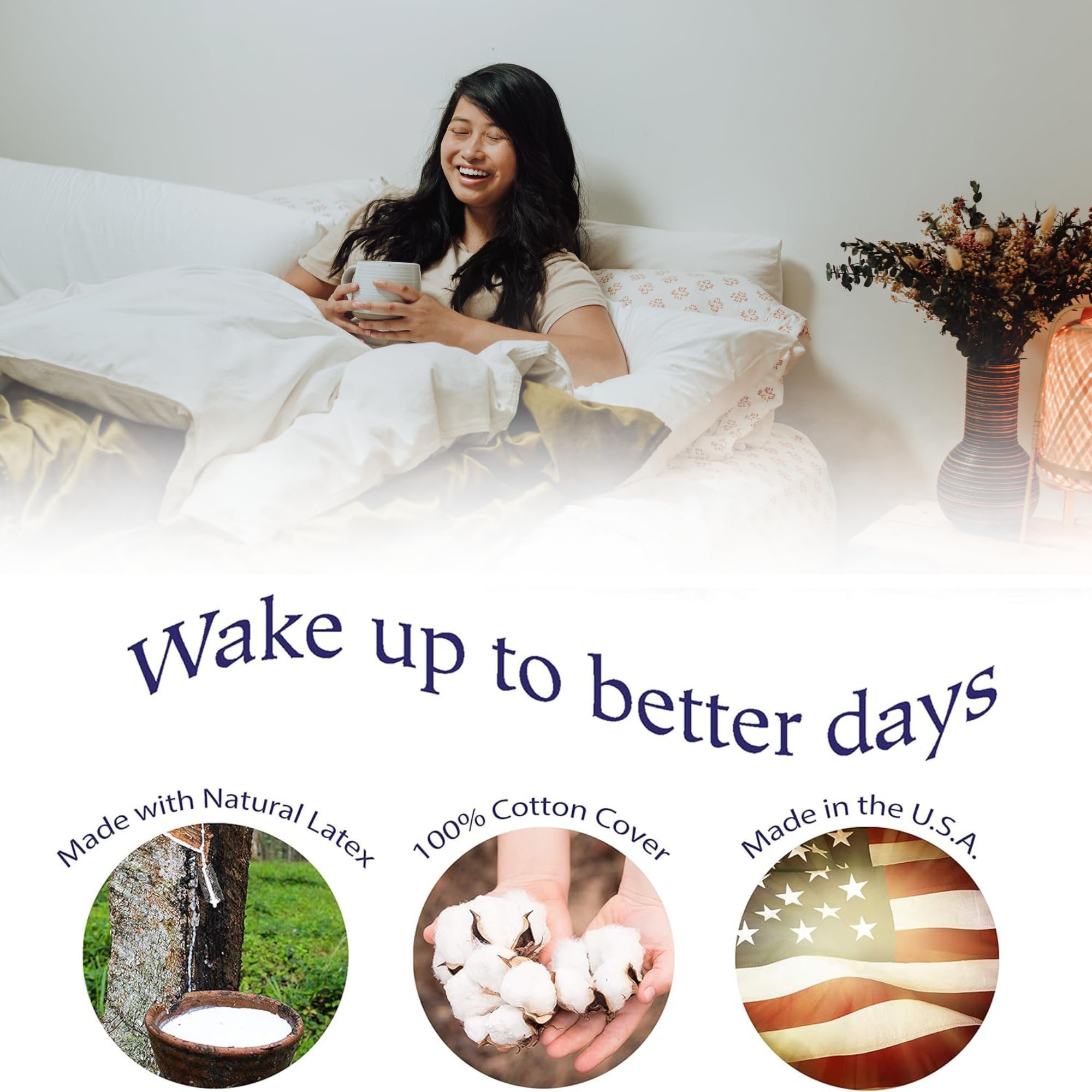 RejuveNite pillow on bed demonstrating comfortable sleep setup and breathable surface
