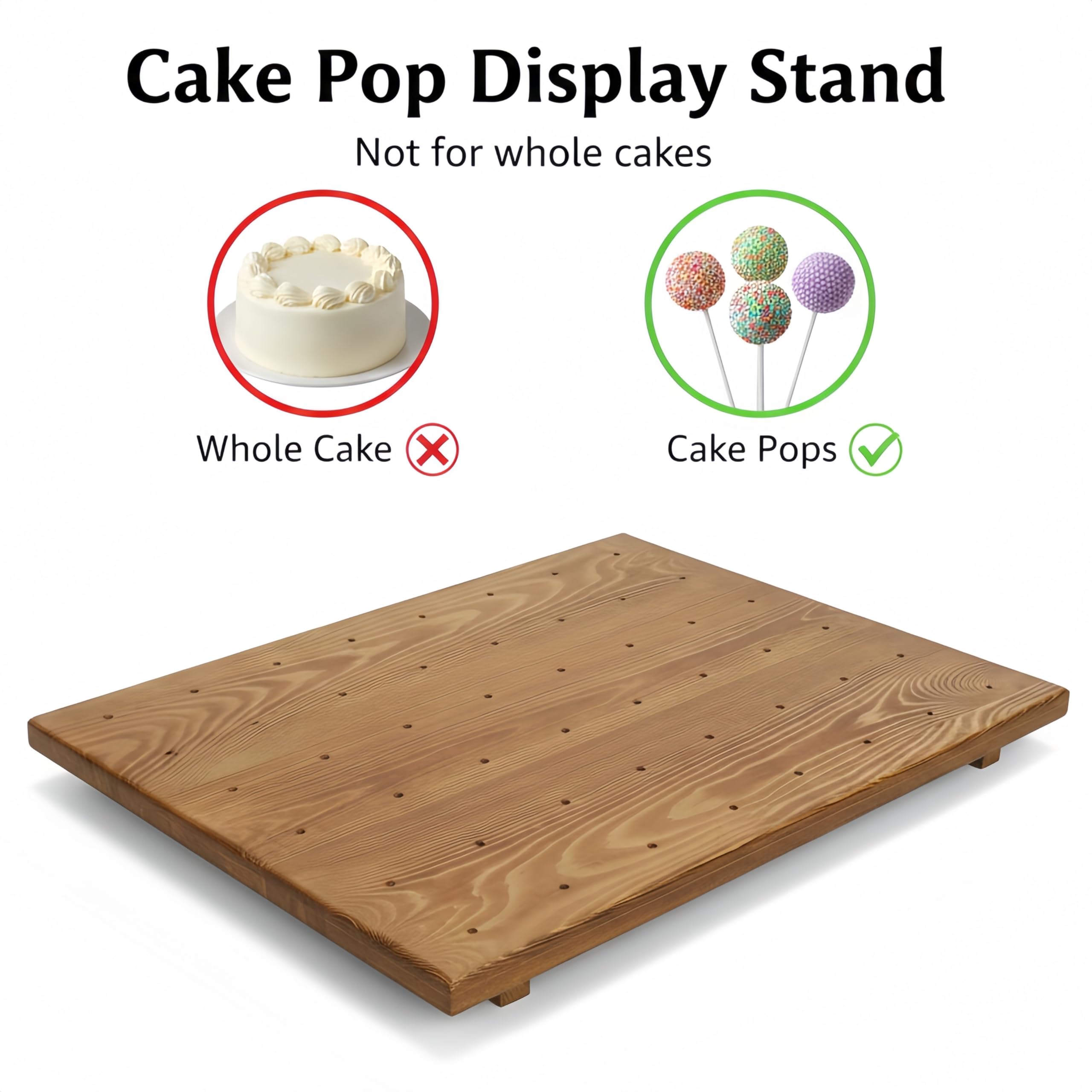 Relaxing Garden populated display with cake pops showcasing clean presentation