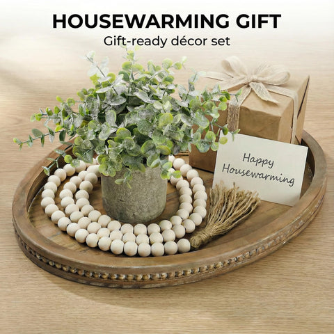 Relaxing Garden tray styled in entryway vignette offering organized visual appeal