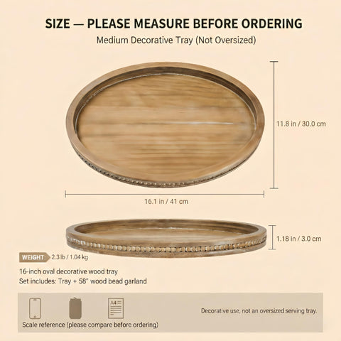 Relaxing Garden tray beside a mug showing scale for medium table placement