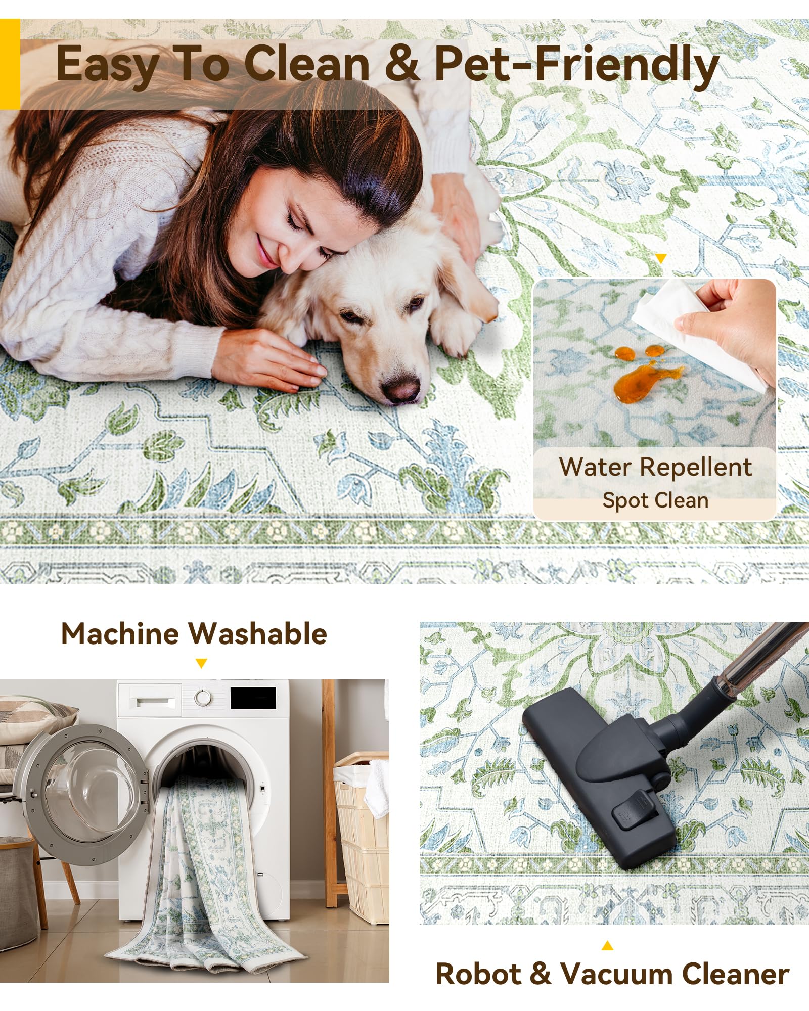 RELEANY placed in kitchen showing easy wipe-clean surface benefit