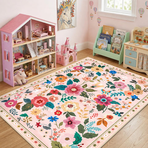 RELEANY close-up of rug texture highlighting soft reinforced polyester