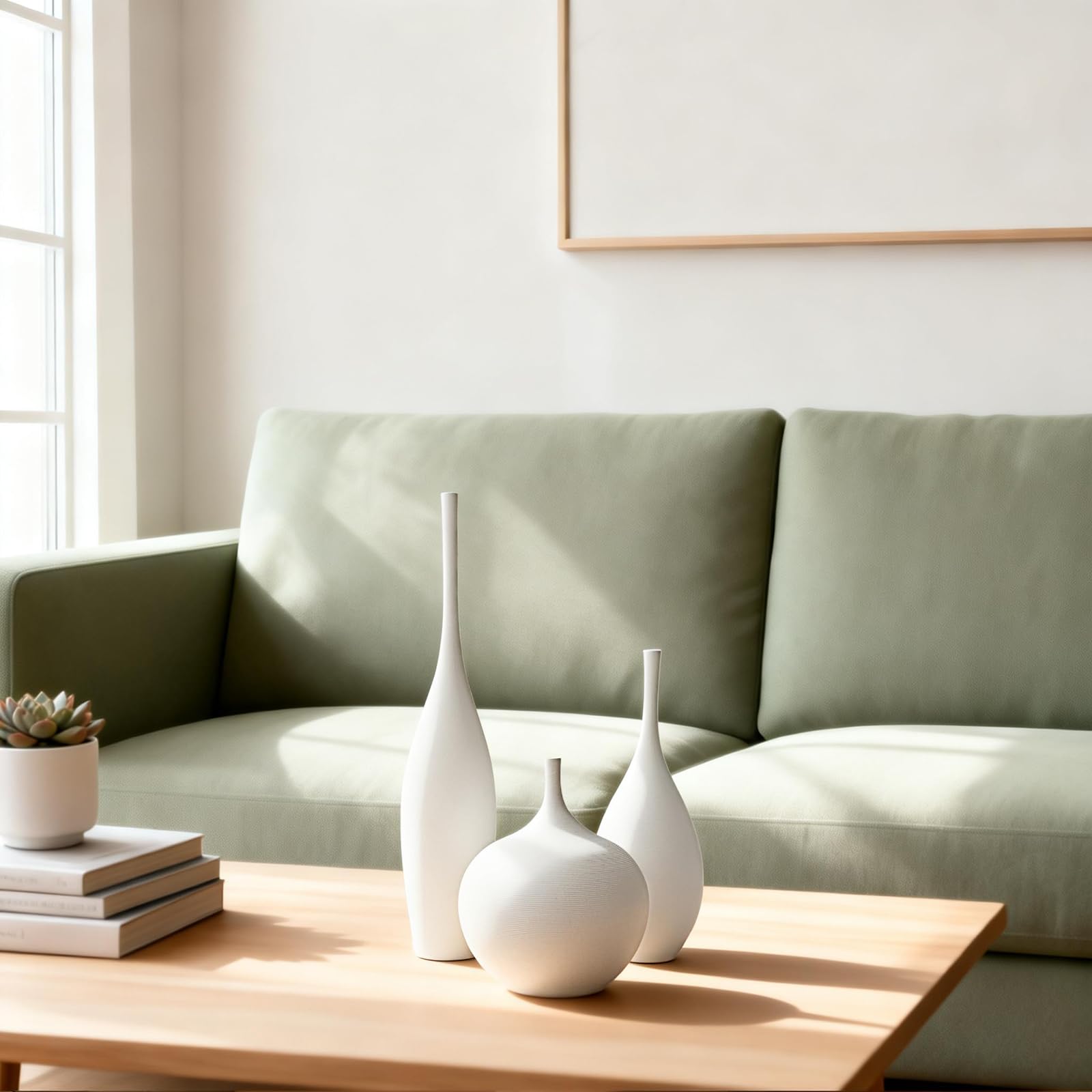 Relexome vases with pampas in use creating a minimalist boho centerpiece