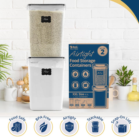 Reli measuring cup inside container showing convenient scooping and portioning