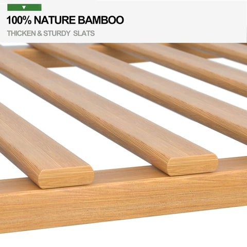 RELIANCER bamboo five-tier shelves overview showing multi-item organization
