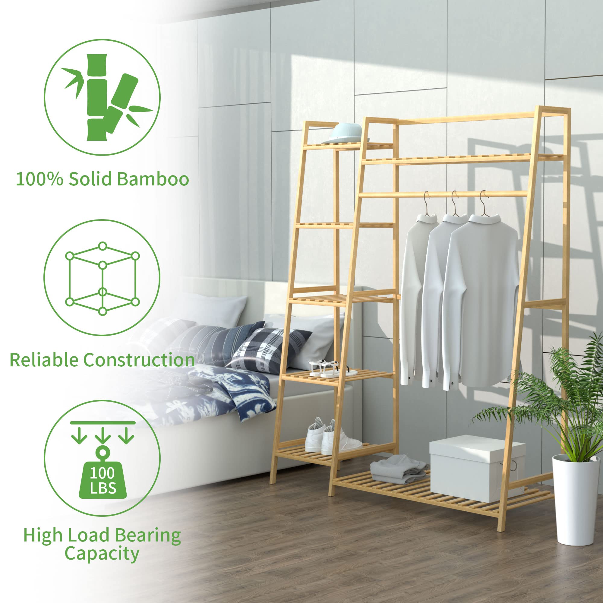 RELIANCER bamboo side frame showing trapezoid stability and strong bearing