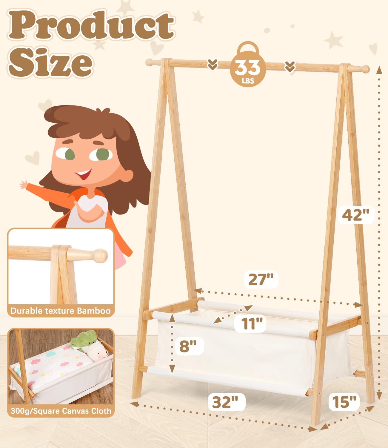 Relquorax canvas storage bag filled with toys showing tidy storage