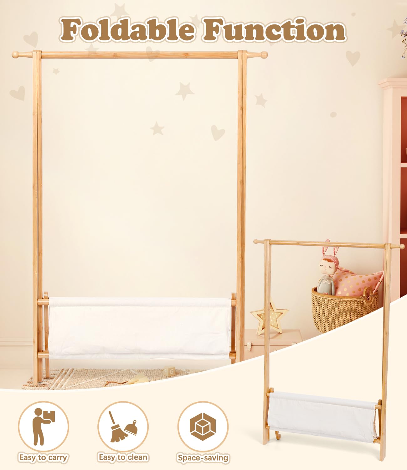 Relquorax rack folded for portability showing easy relocation benefit