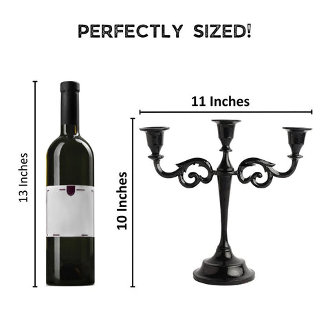 RELY+ candelabra base close-up with felt pad protecting surfaces and preventing scratches
