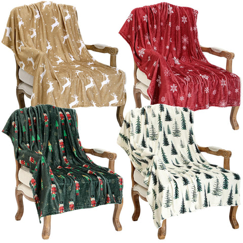 Remagr front packaging showing four festive blanket designs and immediate holiday appeal
