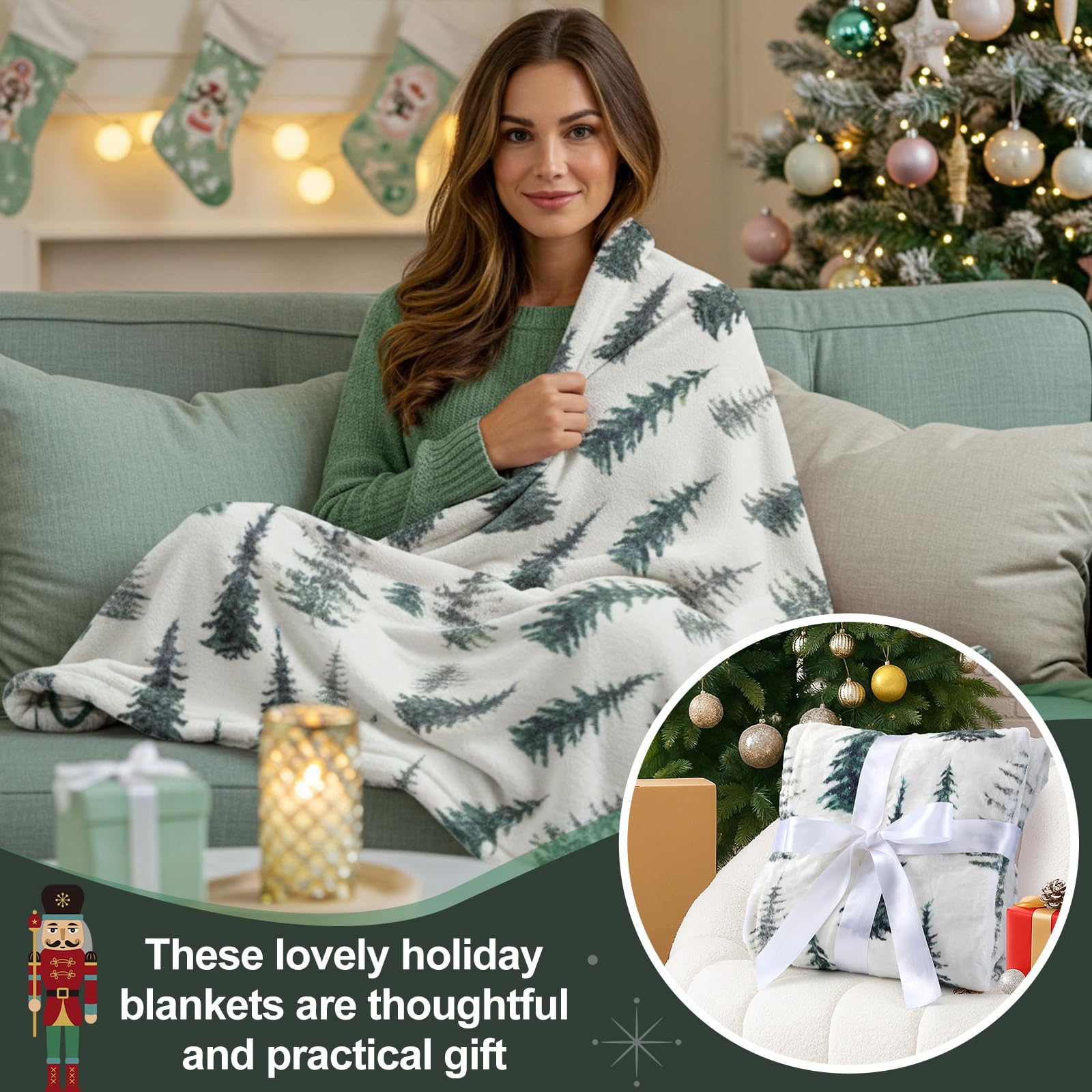 Remagr blanket next to ruler showing 40x50 inch scale for fit and coverage