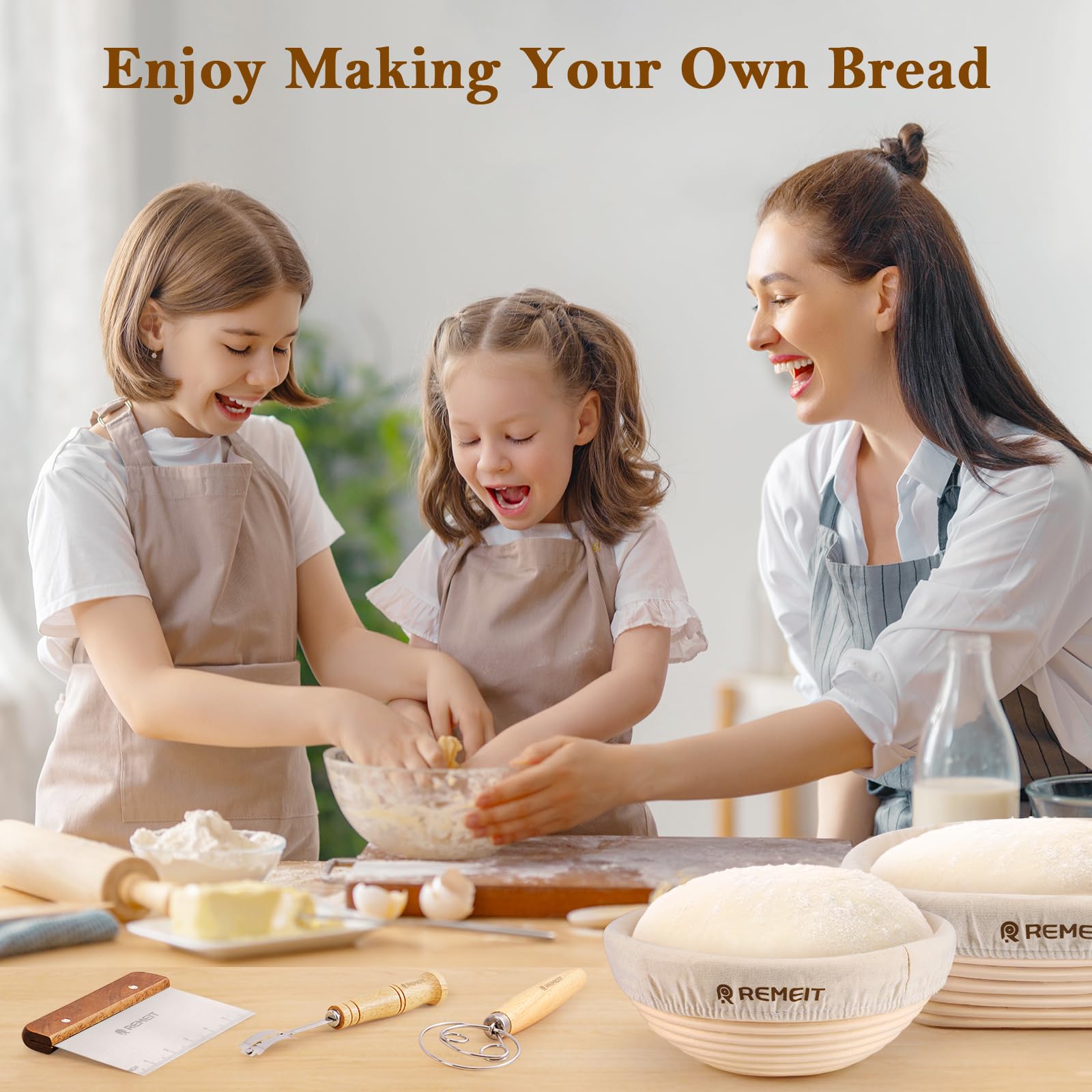 REMEIT kit staged in kitchen to inspire home sourdough baking