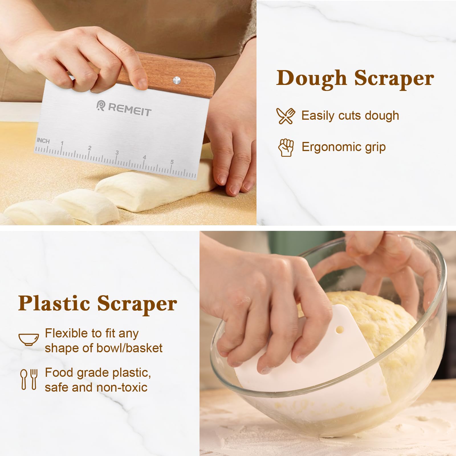REMEIT bread lame slicing dough surface for controlled oven spring