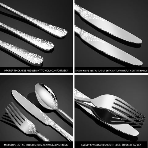 Remoxye knives forks and spoons arranged on table demonstrating coordinated place settings