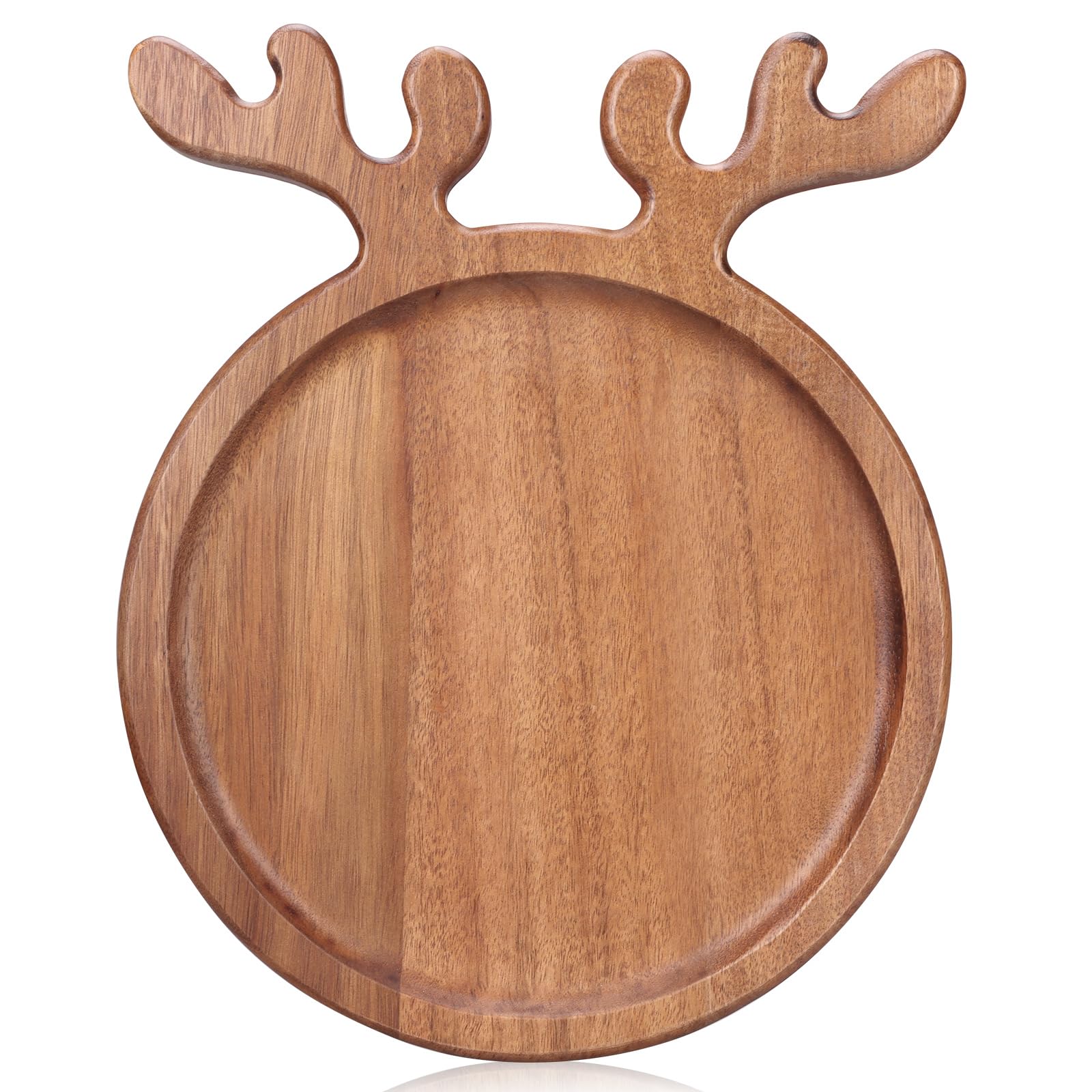 Renawe front view of acacia Christmas board shows festive presentation benefit