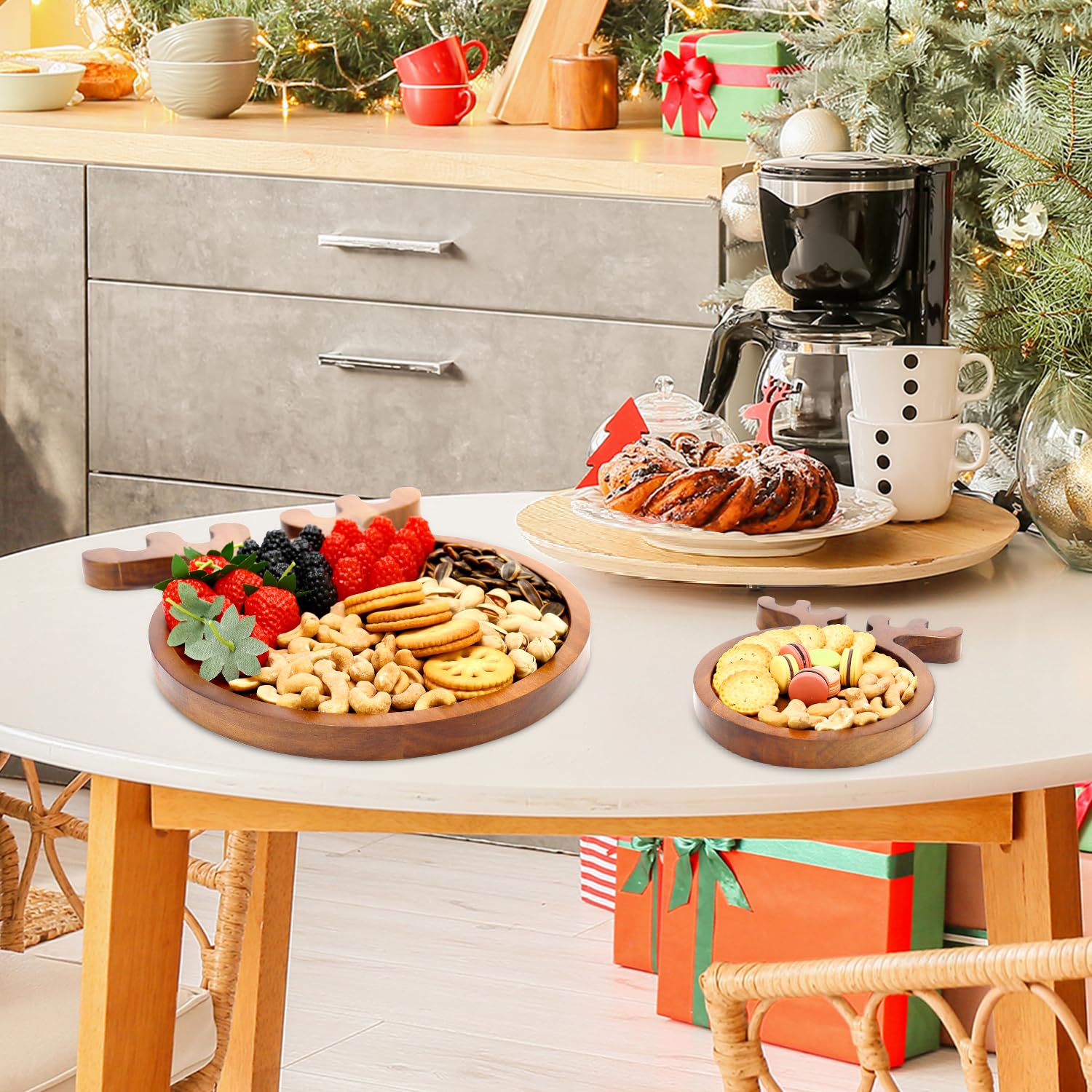 Renawe board in use with cheese and fruits demonstrates entertaining convenience benefit
