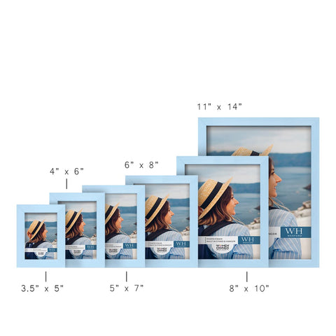 Renditions Gallery frame next to a 5x7 photo showing accurate size and fit benefit