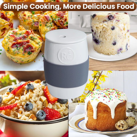 ReneeChef packaging and labels highlighting food-safe ceramic and product features