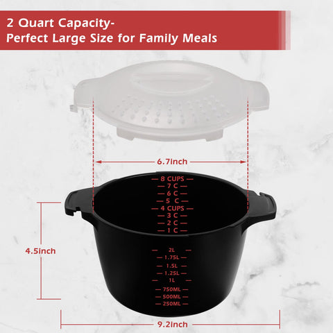 ReneeChef internal measurement markings visible for easy portioning