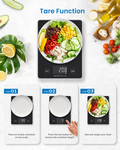 RENPHO scale stored in kitchen drawer demonstrating easy storage and space-saving benefit