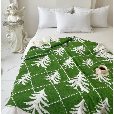 REPRECONF folded blanket next to ruler showing 50x60 size, clear scale