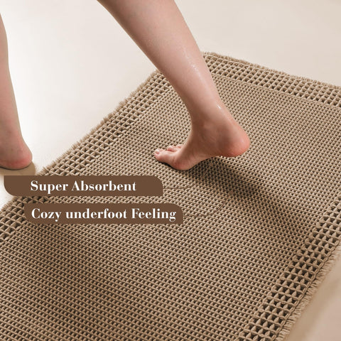 RESARE clear rubber backing close-up showing anti-slip grip for safer steps