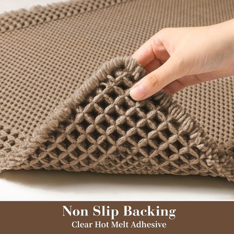 RESARE clear rubber backing close-up showing non-slip grip and safety