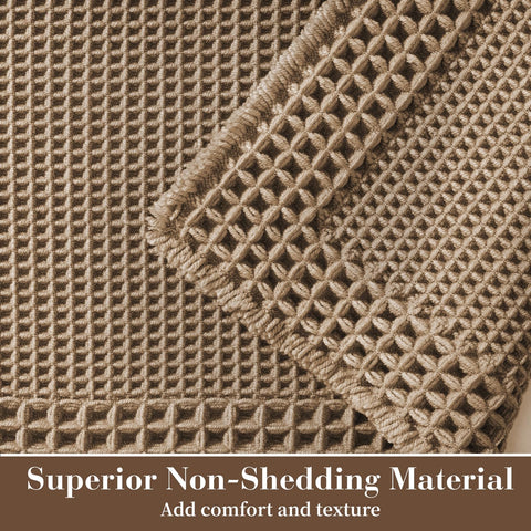 RESARE close-up waffle texture showing absorbent yarns and soft comfort