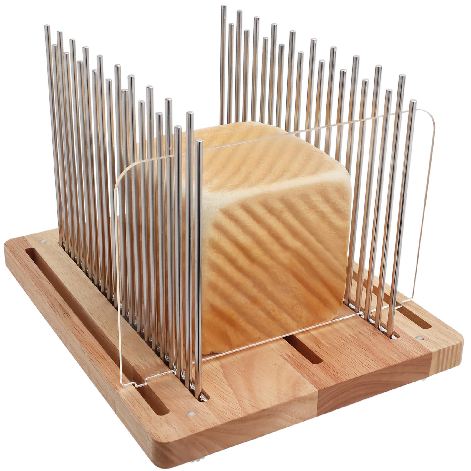Resbywarm front view of folded slicer showing compact storage benefit