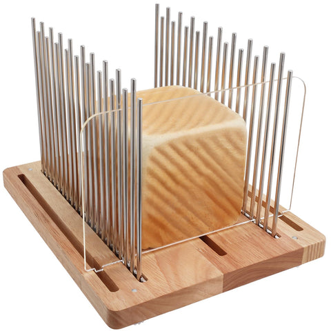 Resbywarm front view of folded slicer showing compact storage benefit
