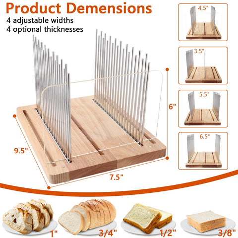 Resbywarm open top showing loaf placed in guide for even slices benefit