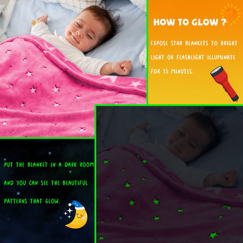 REXEO glow demonstration of stars showing luminous effect at night benefit