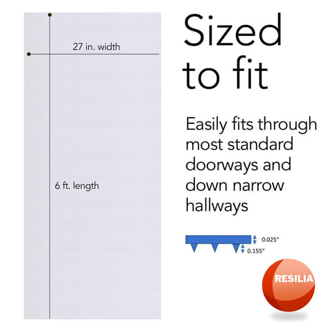 RESILIA runner installed in hallway protects carpet from foot traffic