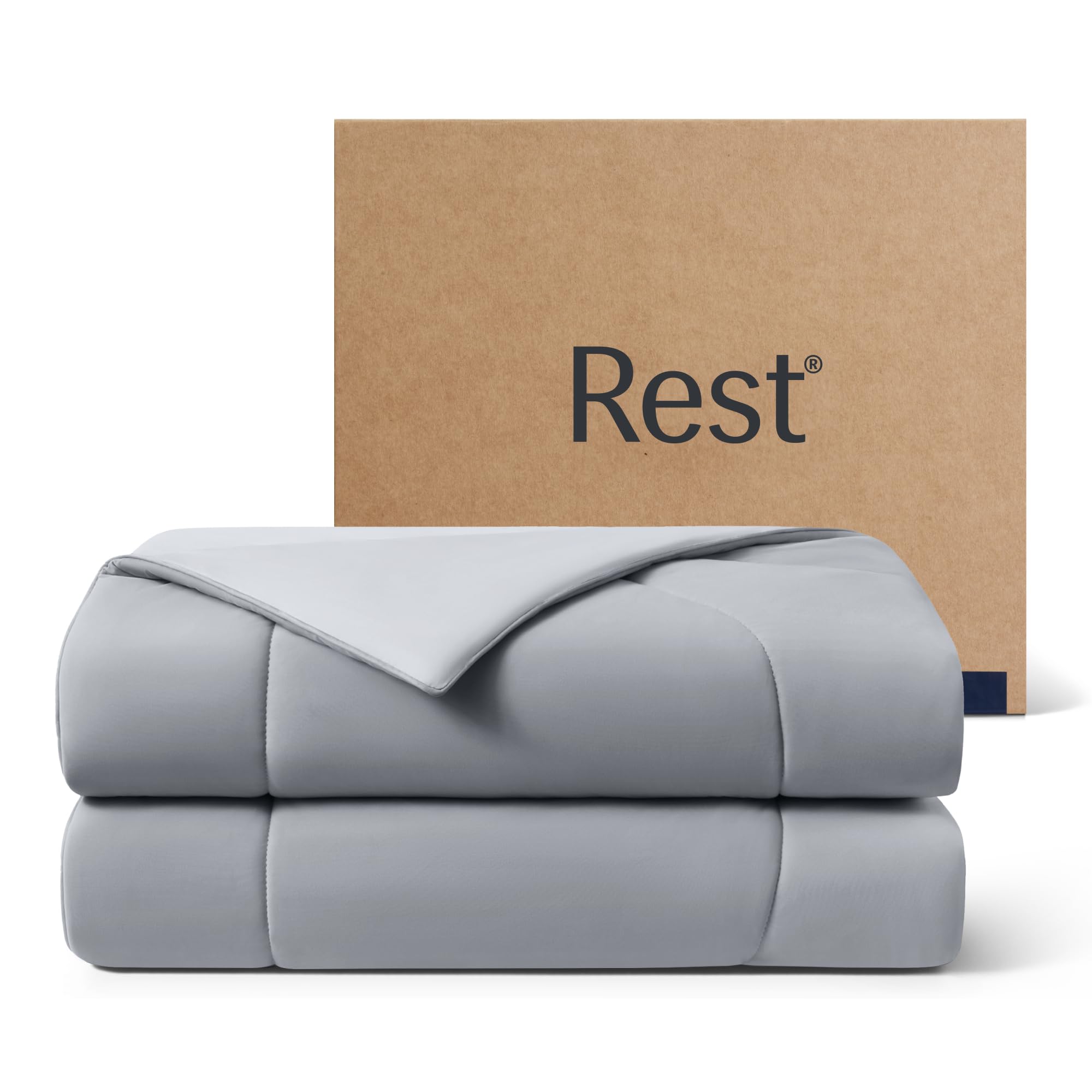 REST Evercool front view showing full king comforter and cool finish
