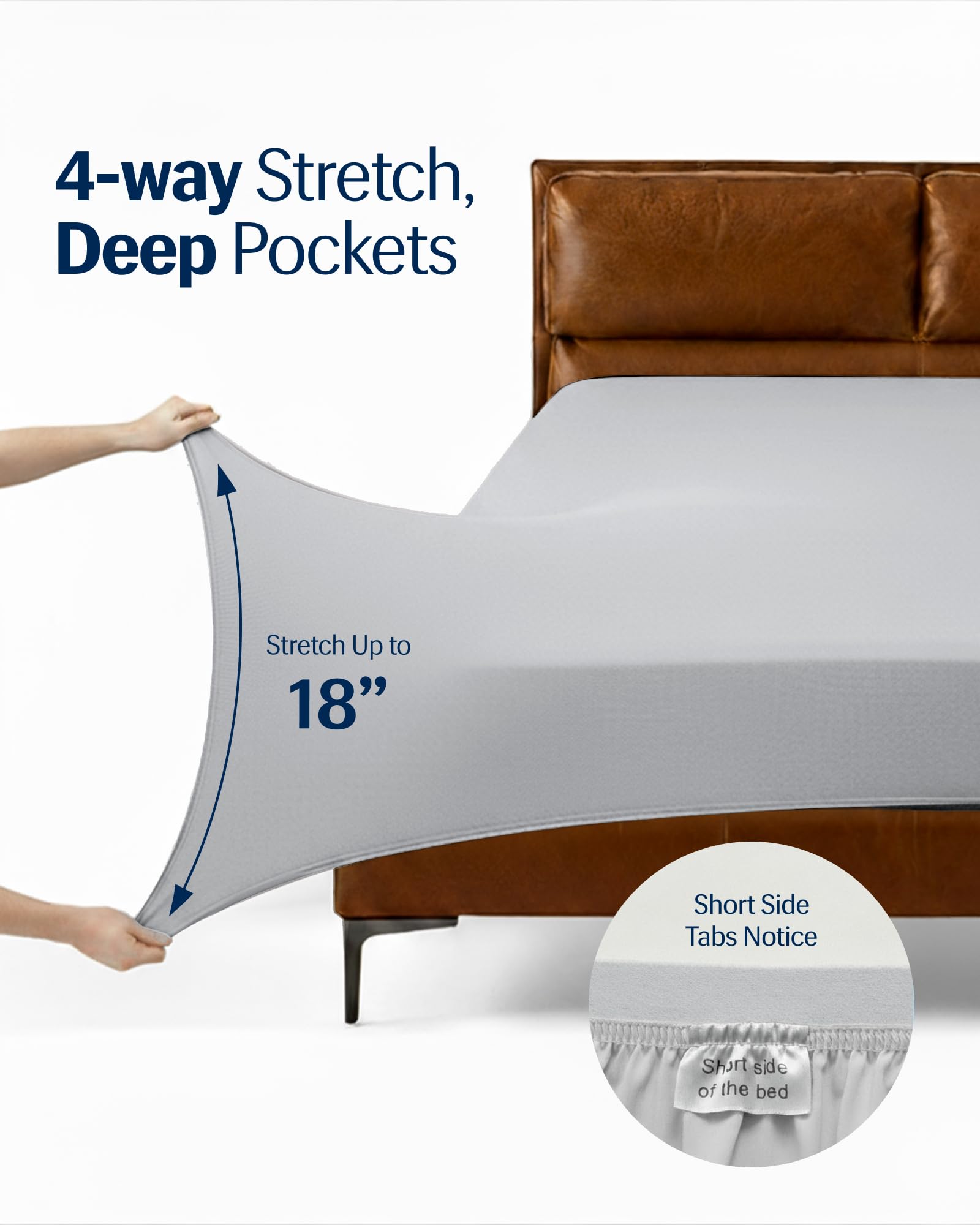 Bedroom with REST Evercool+ sheets displaying cool, comfortable sleep setup