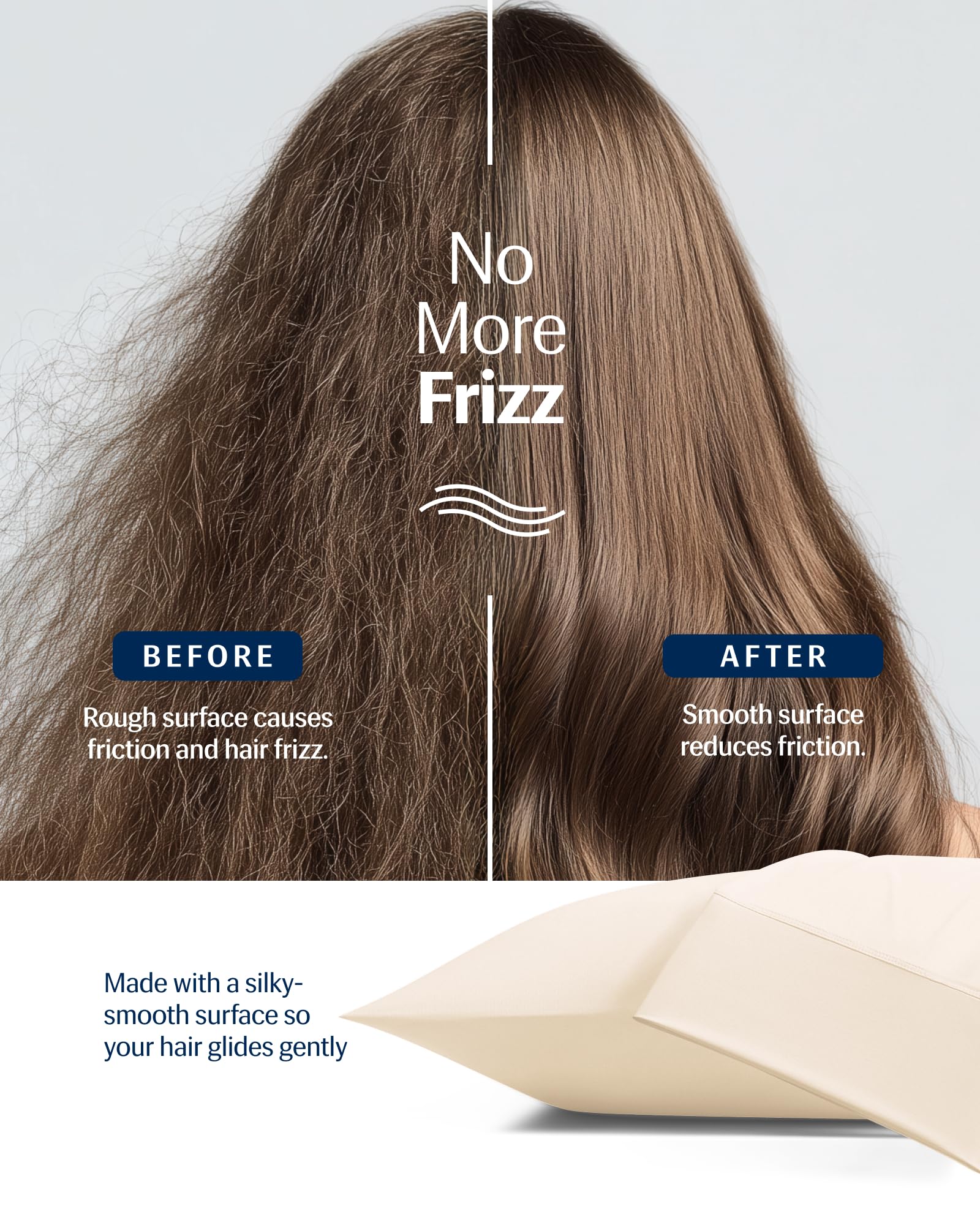 REST Evercool+ with curly hair to show reduced frizz and gentler sleep