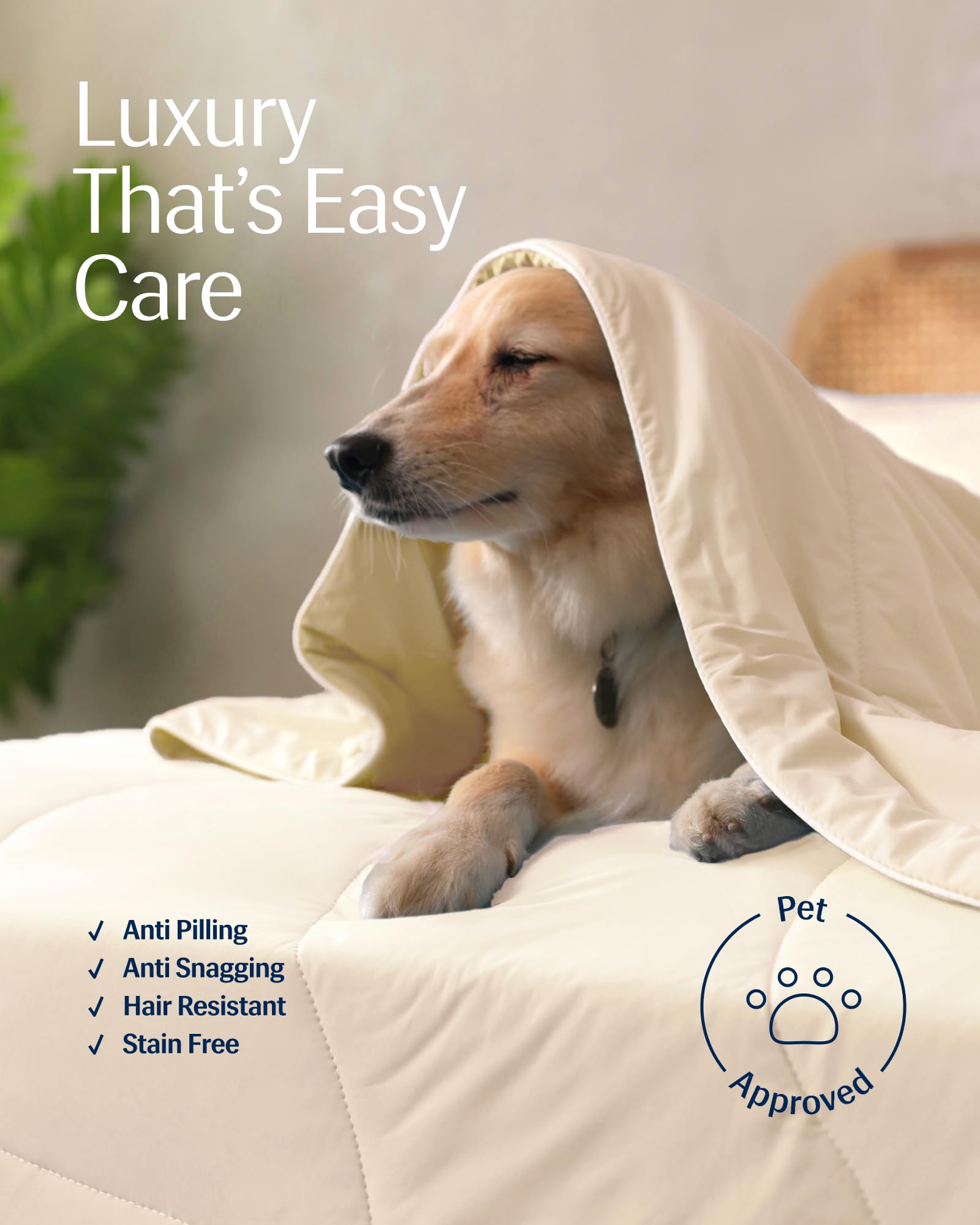 REST Evercool with pillow in bedroom setting emphasizing restful cool comfort