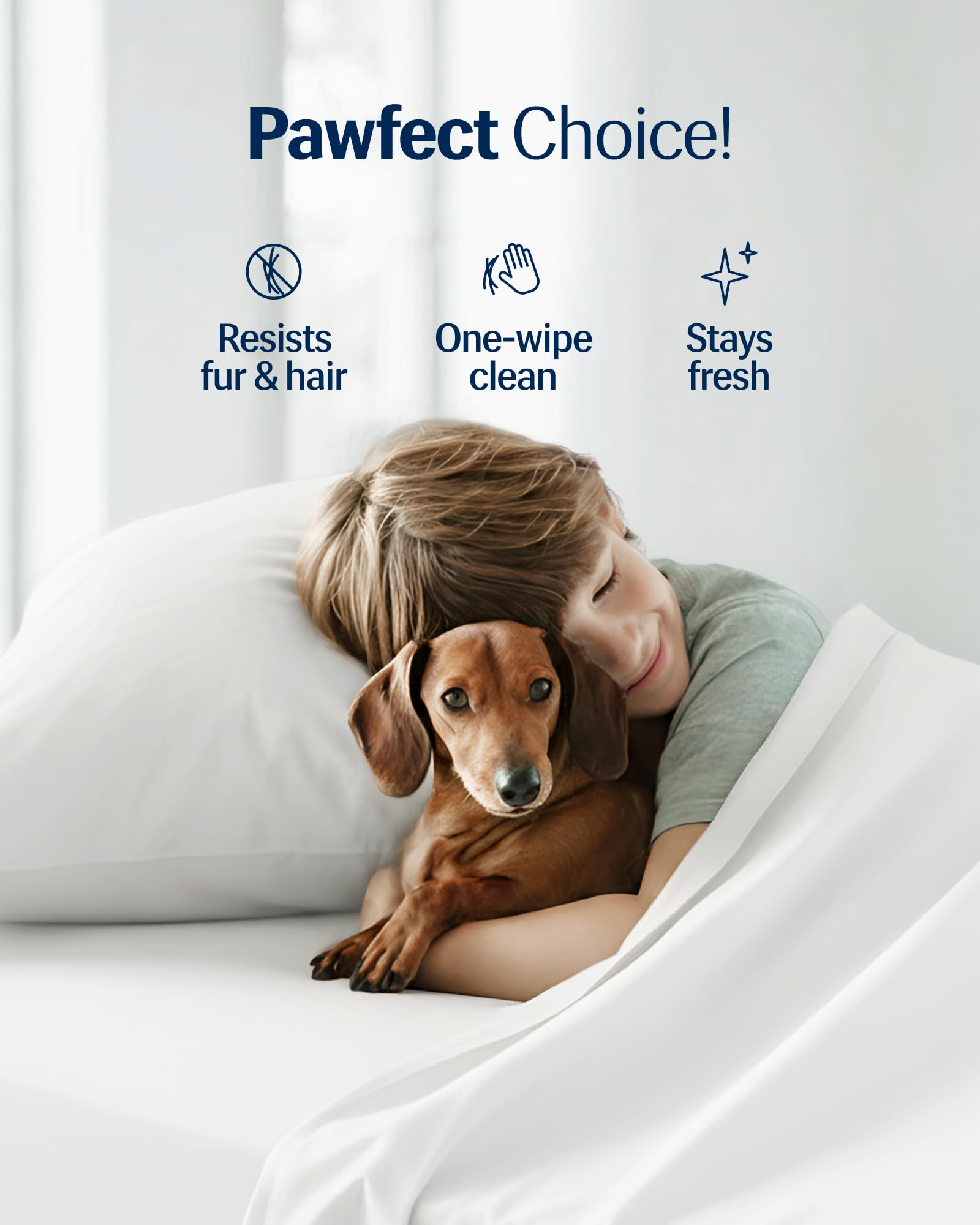 REST Evercool+ fitted sheet on mattress showing fit on up to 18-inch benefit
