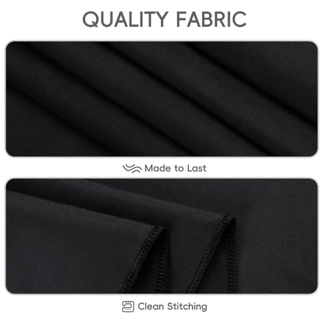 RestfulGlow styled wedding banquet with black tablecloth enhancing decor