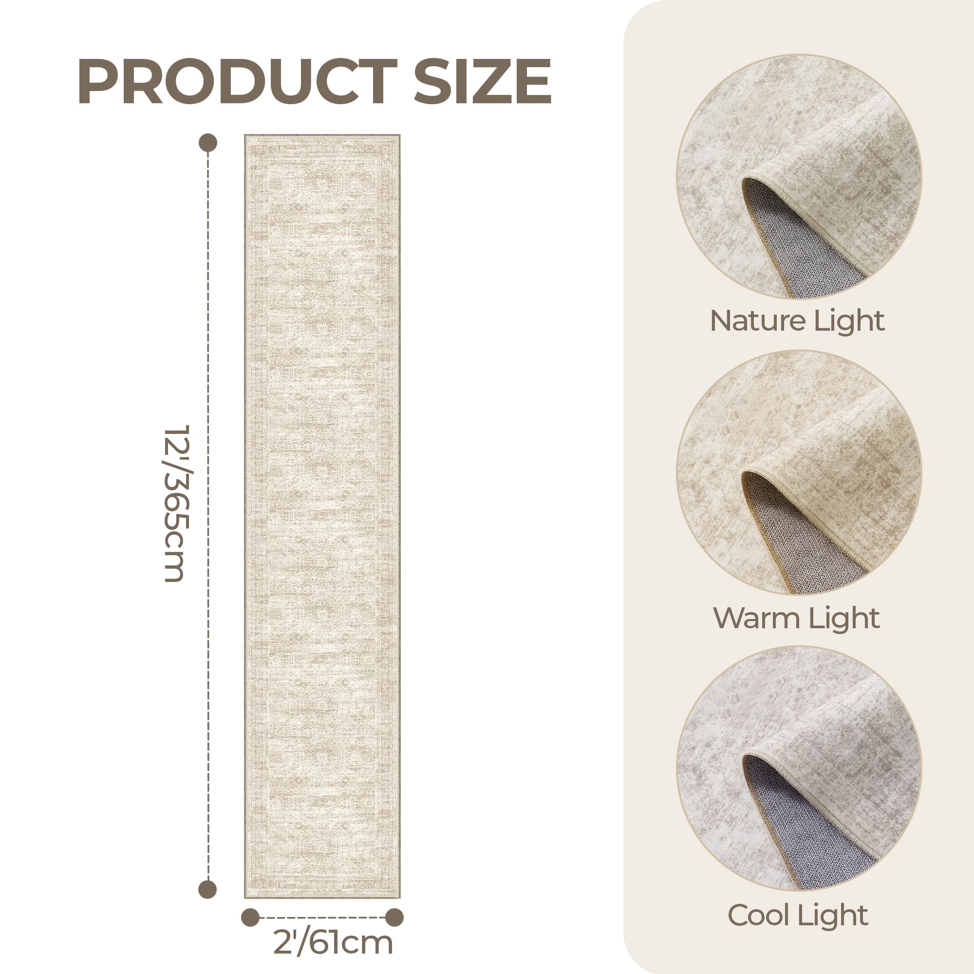 Restydon runner folded demonstrating machine-washable convenience