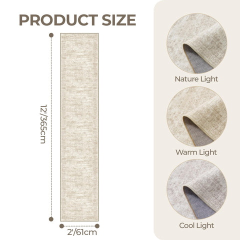 Restydon runner folded demonstrating machine-washable convenience