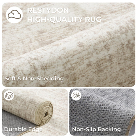 Restydon runner folded ready for washing showing machine-washable convenience