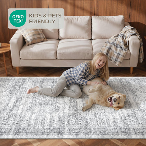 Restydon size scale next to shoe demonstrates slim low-pile fit