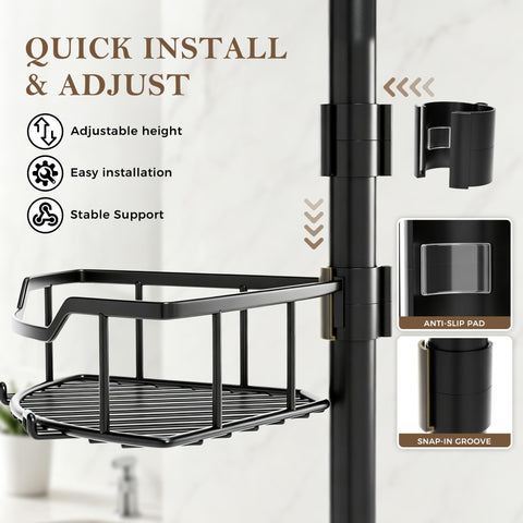 RESUNSY shelf detail showing open drainage design for quick drying and easy cleaning