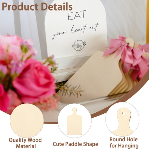 Retainbre handle and hanging hole detail offering convenient storage and display option