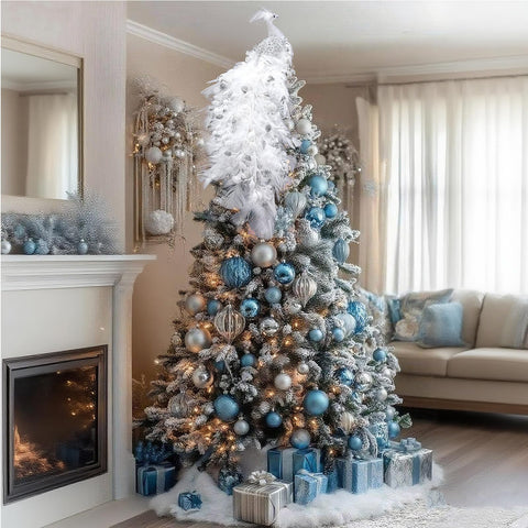 Retisee lifestyle shot of topper on decorated tree creating festive focal point