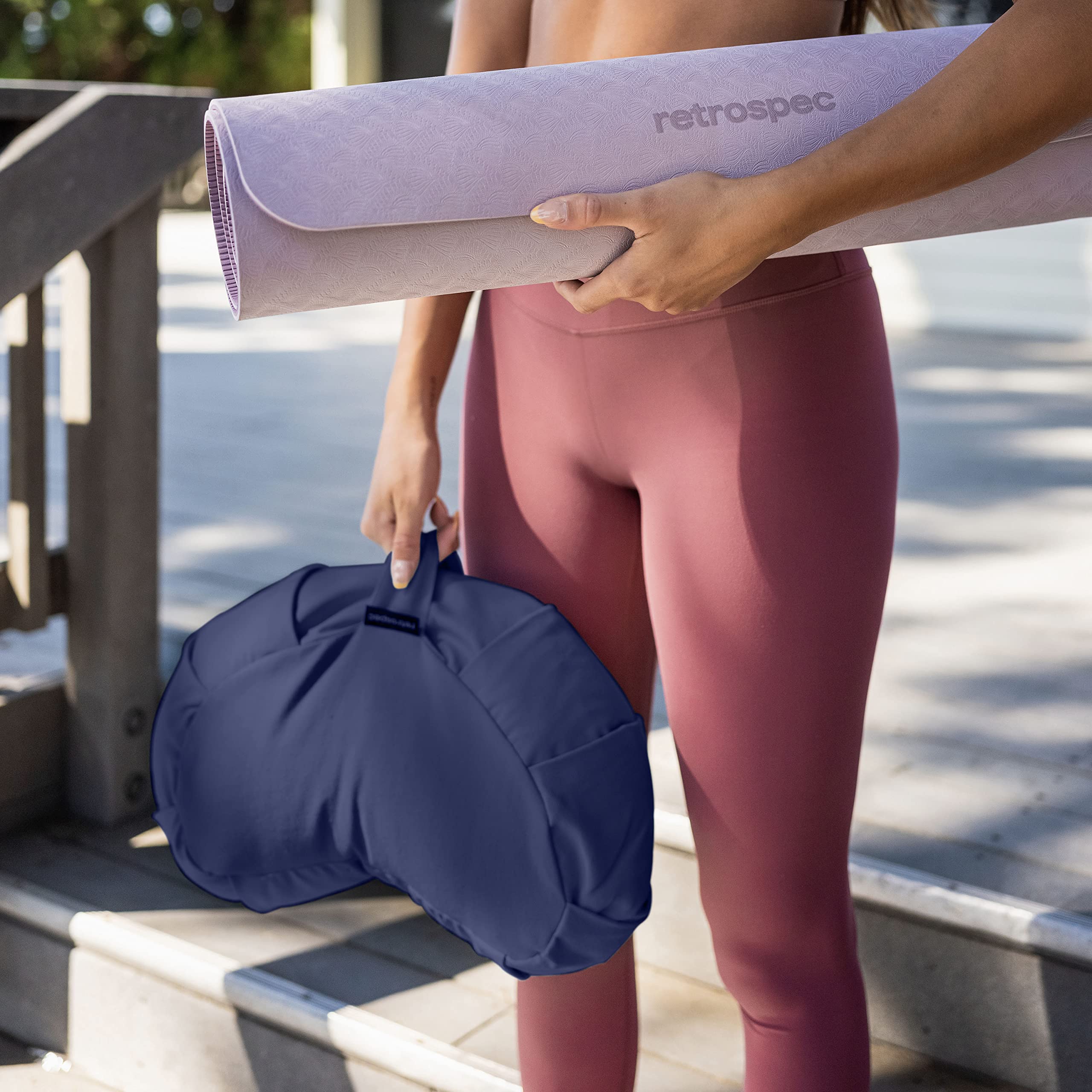 Retrospec Sedona on a yoga studio floor showing multiuse lifestyle comfort